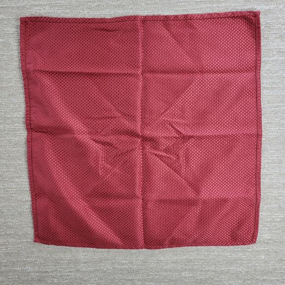 Arhaus Damask Floral Placemats Napkins Red Tan  Cotton Set of 4 - Picture 8 of 16